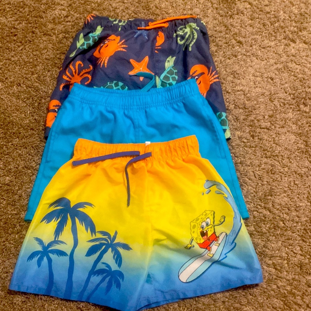 3-Pairs boys swim trunks size 8